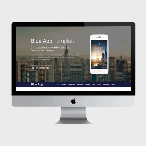 (自适应手机端)html5响应式手机APP软件下载介绍页面单页html模板